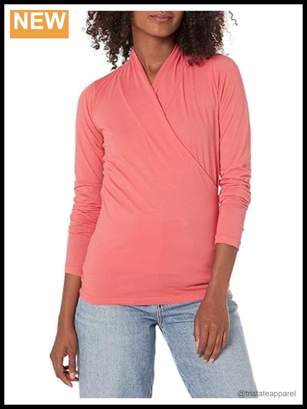 Velvet Whisper Classics Wrap Fitted Top Sleeveless V-Neck 92% Cotton 8% Elastane